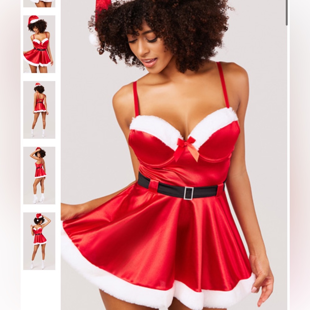 YANDY HOLIDAY Xmas Santa ROMANCE LINGERIE Adult COSTUME Size L/XL
